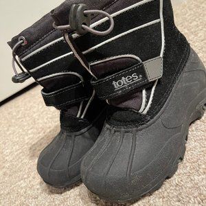Totes Black Winter Snow Boots Waterproof Tod 10